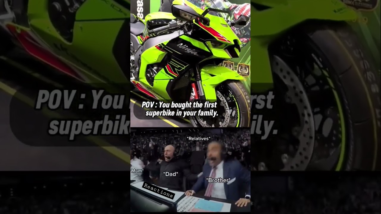 When I bought Kawasaki Ninja ZX10 R 🥵 Reactions of my family🤯#shorts#shortvideo #youtubeshorts#viral