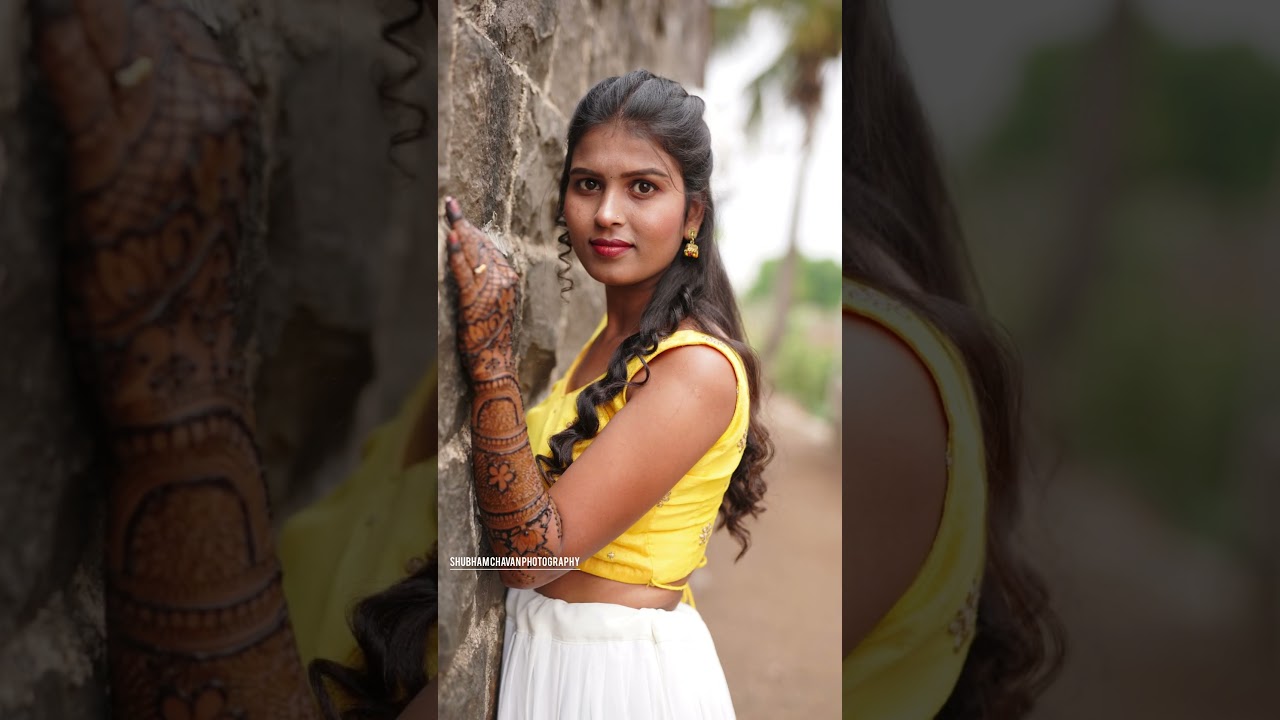 Bridal Mehndi Portrait Photoshoot Poses 📸 l #bridal #mehndi #photography #shorts #trending