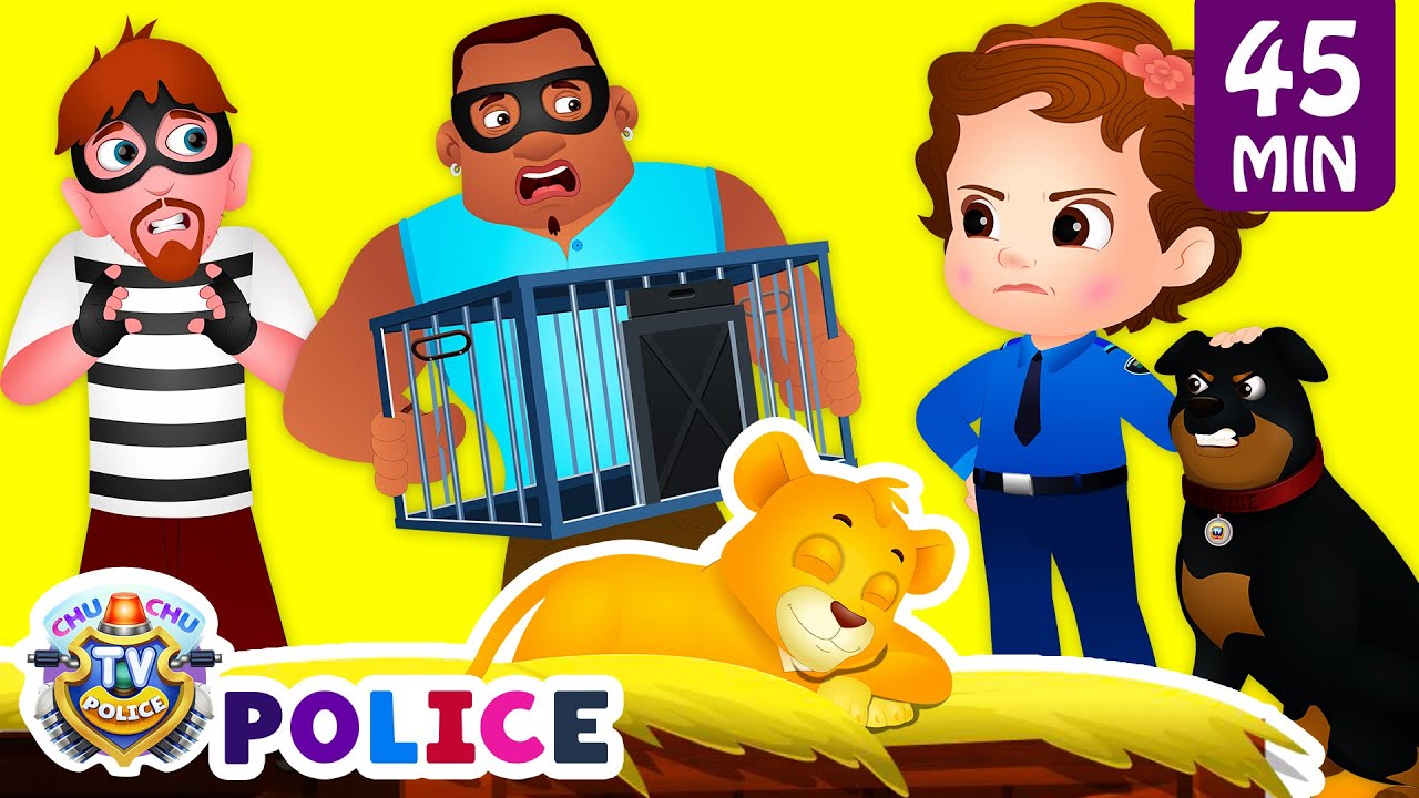 ChuChu TV Police Saving the Lion Cub – Masai Mara Episode + More Fun Stories for Children