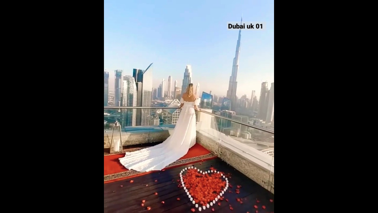 Dubai Royal Family Wedding View in front of Burj khalifa #love #viral #shorts #Dubai uk 01