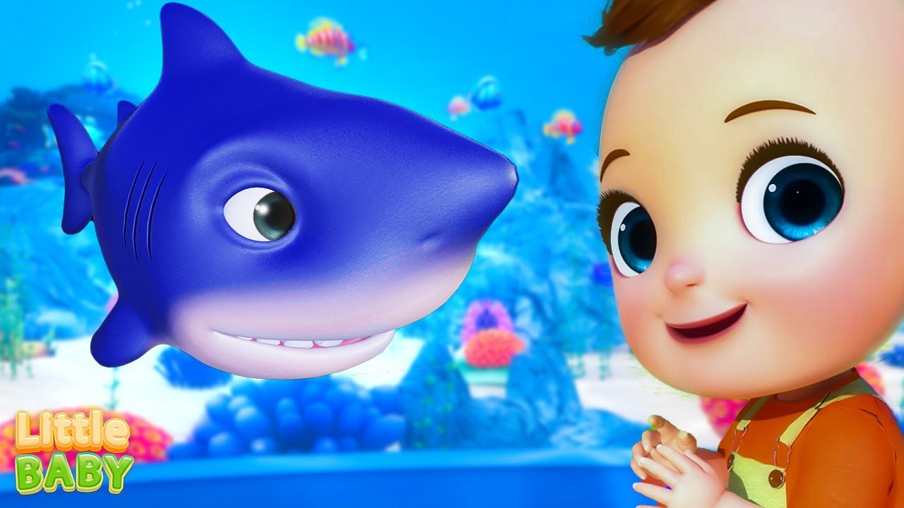 Fun Animals at the Aquarium! Baby Shark + more Nursery Rhymes & Kids Songs | Little Baby