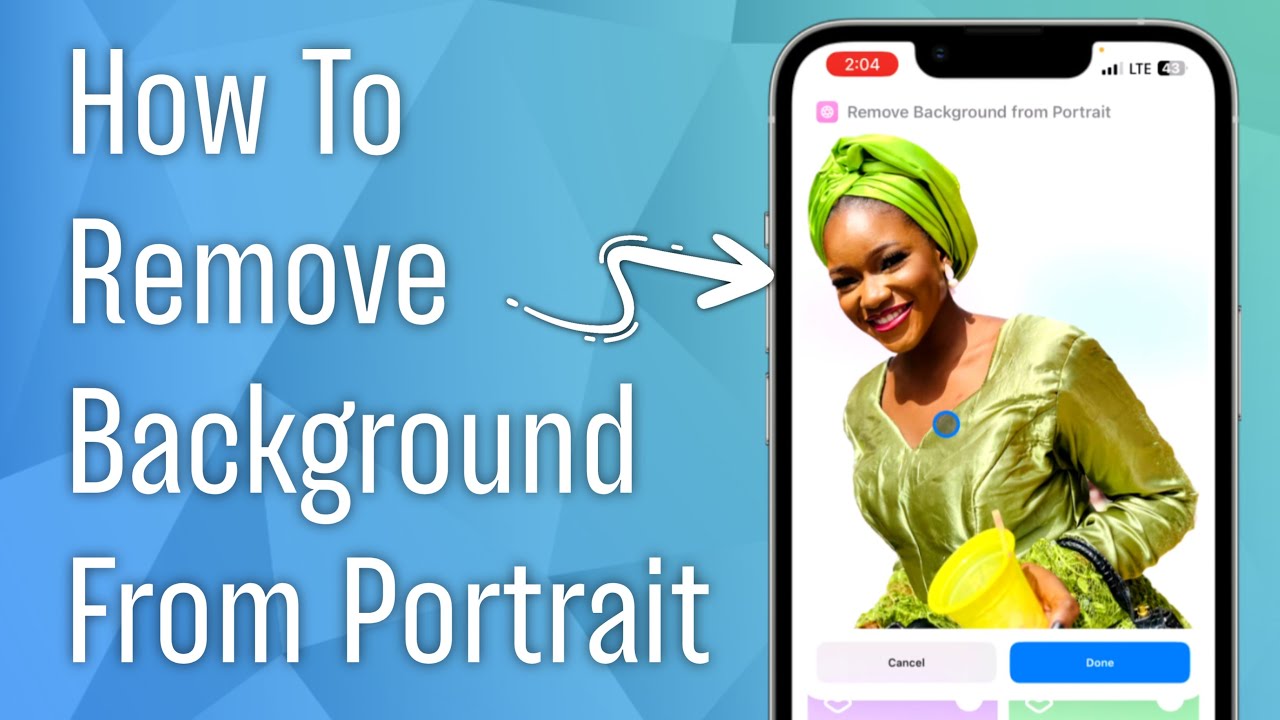 How to Remove Background from Portrait Photo on iPhone