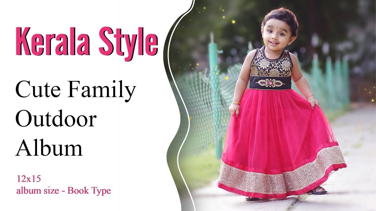 Kerala Style Album | Cute Family Outdoor Photography | 12×15 Book Type Album | #tamil