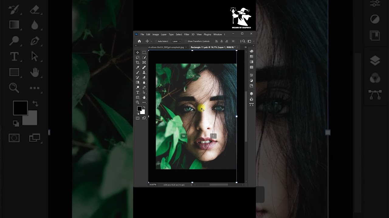 Place Image on Wall Frame in Photoshop #shorts