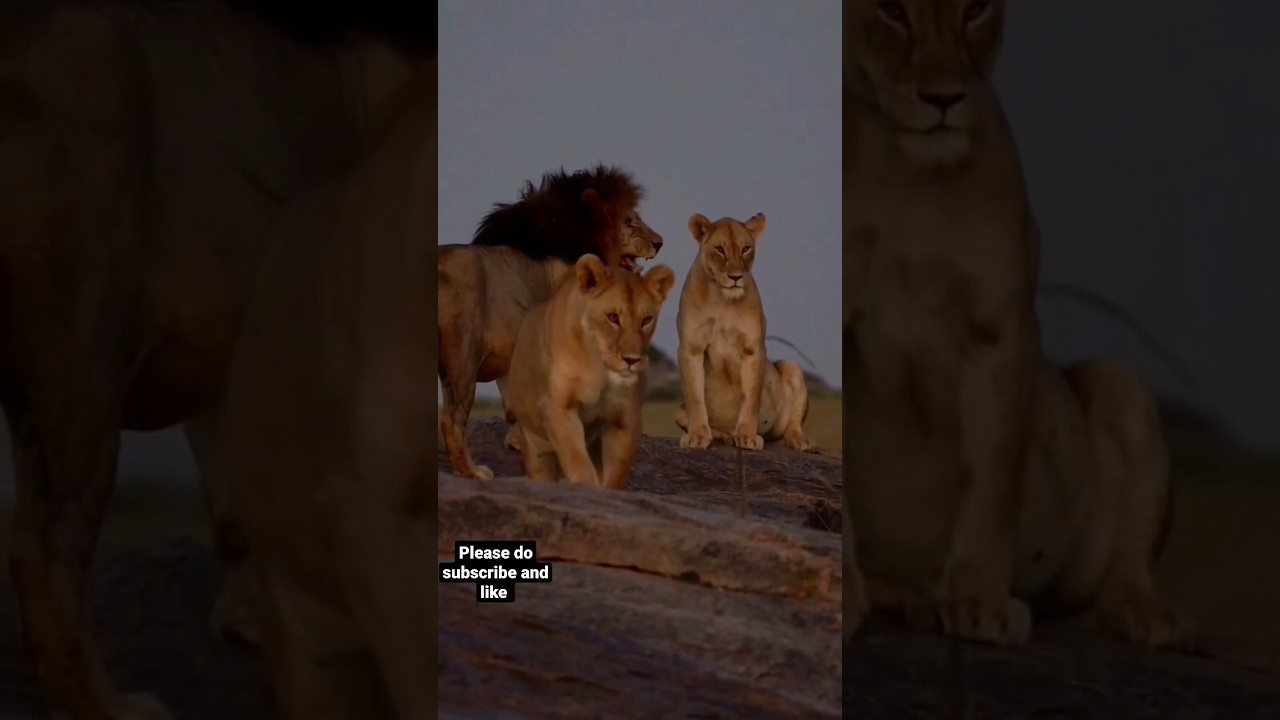 lion king family, wildlife photographer #shortsfeed #animals