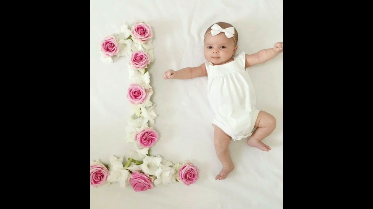 1st month baby easy photoshoot ideas 💖 #shorts