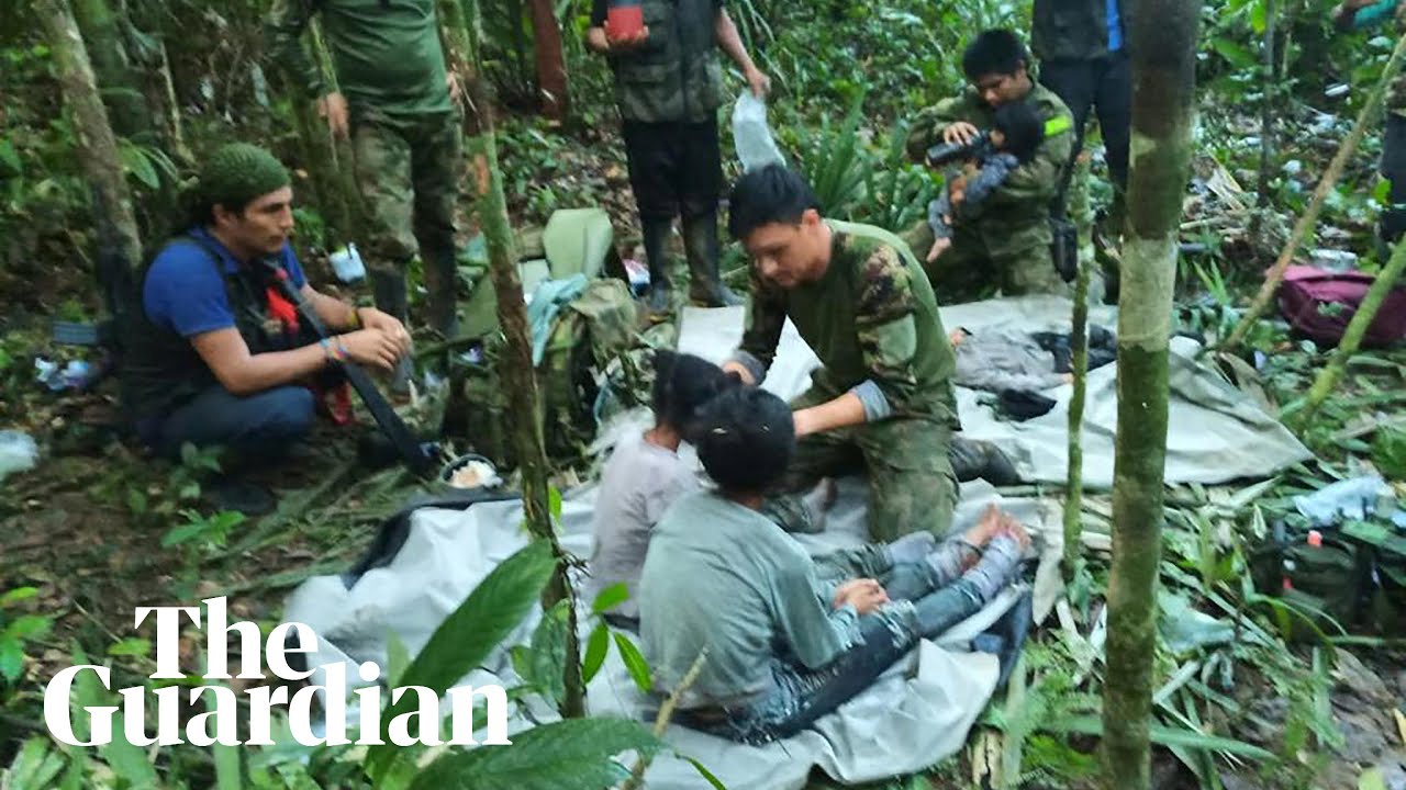 Amazon plane crash: Colombian military rescues children found alive after 40 days
