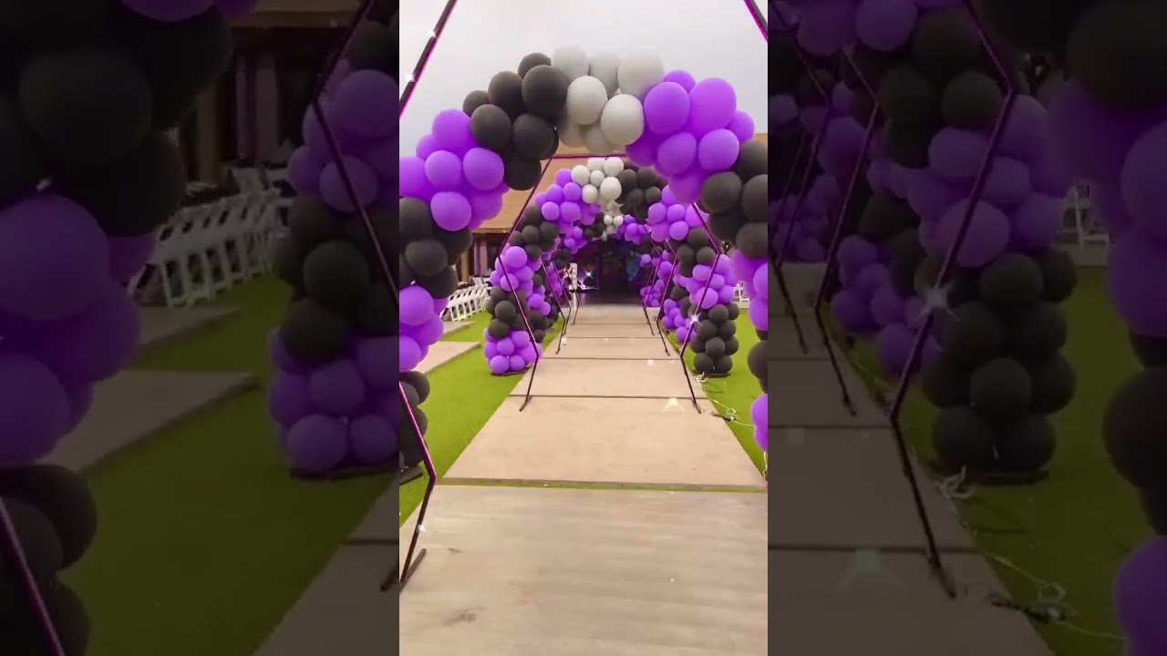 BEAUTIFUL BALLOON ENTRENCE DECOR #balloon #shorts #decorations #events #party #wedding #eventplanner