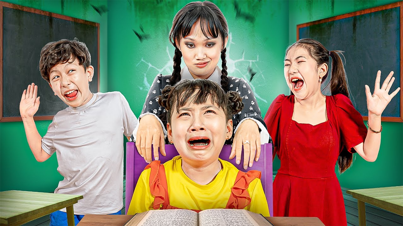 Baby Doll's Teacher Turns Into Wednesday Addams – Funny Stories About Baby Doll Family