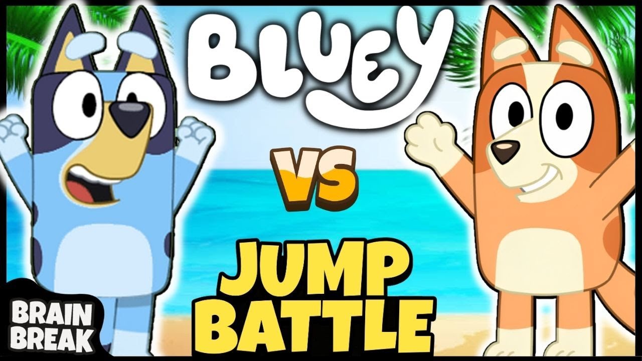 Bluey Jump Battle | Brain Break | Freeze Dance | Just Dance