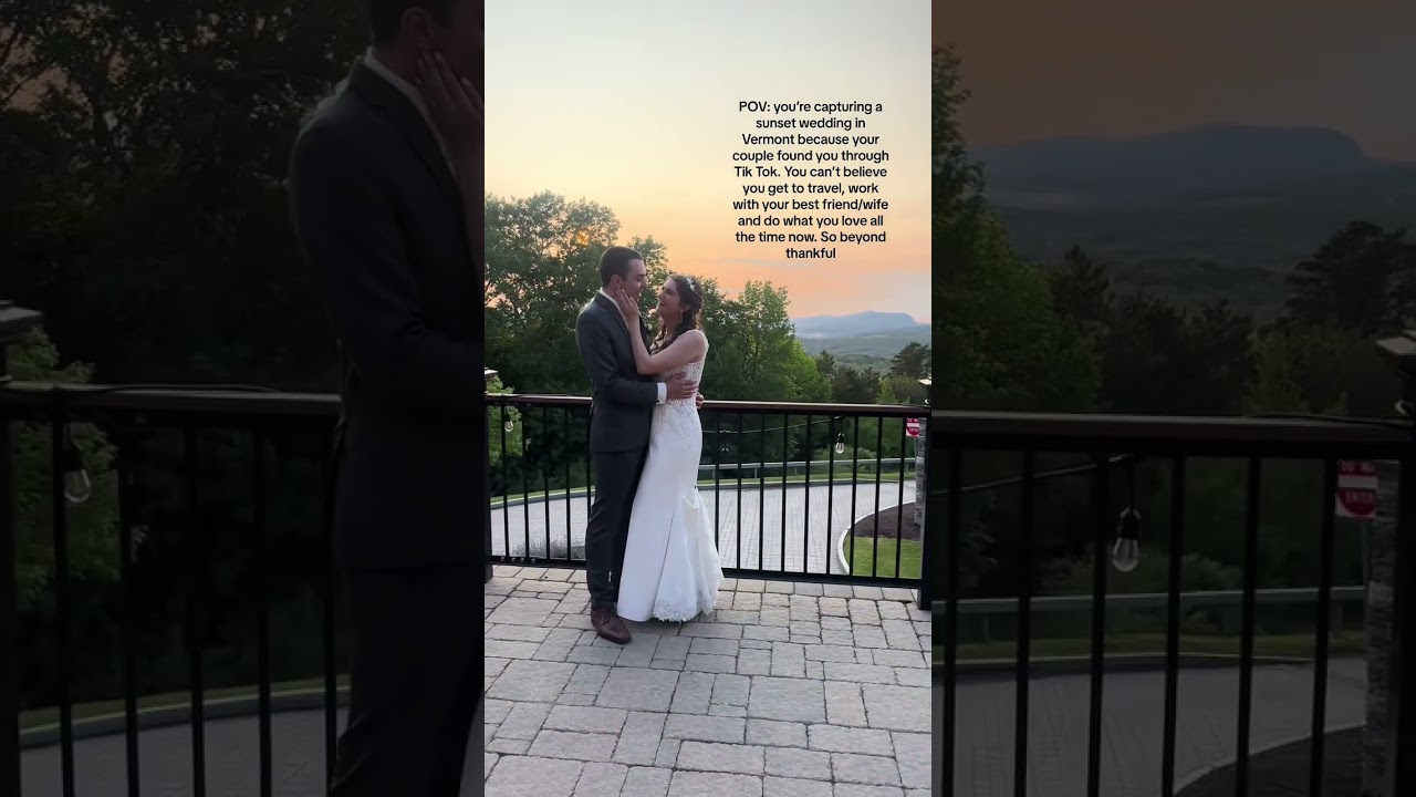 Burke Mountain Ski Resort is the wedding venue in case your were wondering