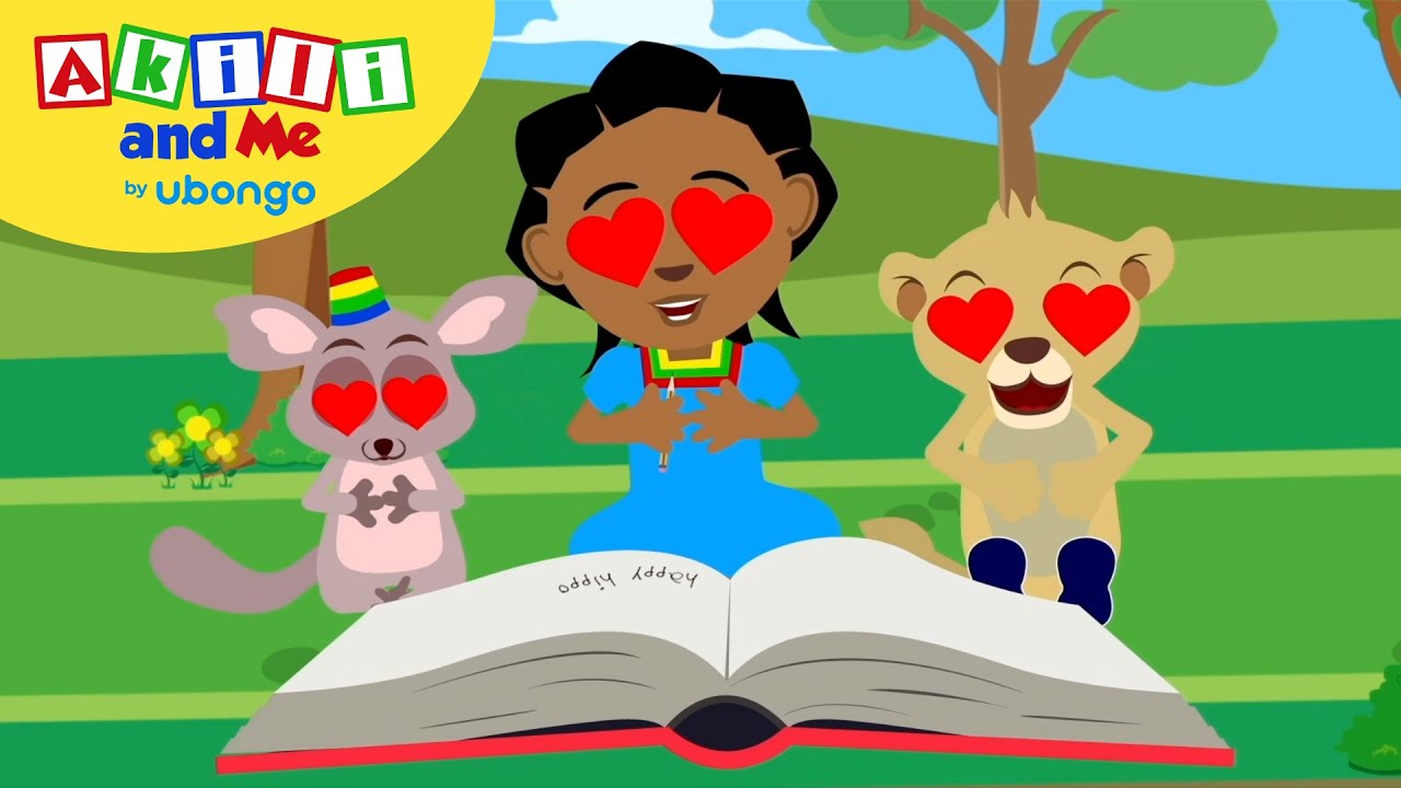 Episode 61: A Book for Happy Hippo  | Full Episode of Akili and Me | Learning videos for kids