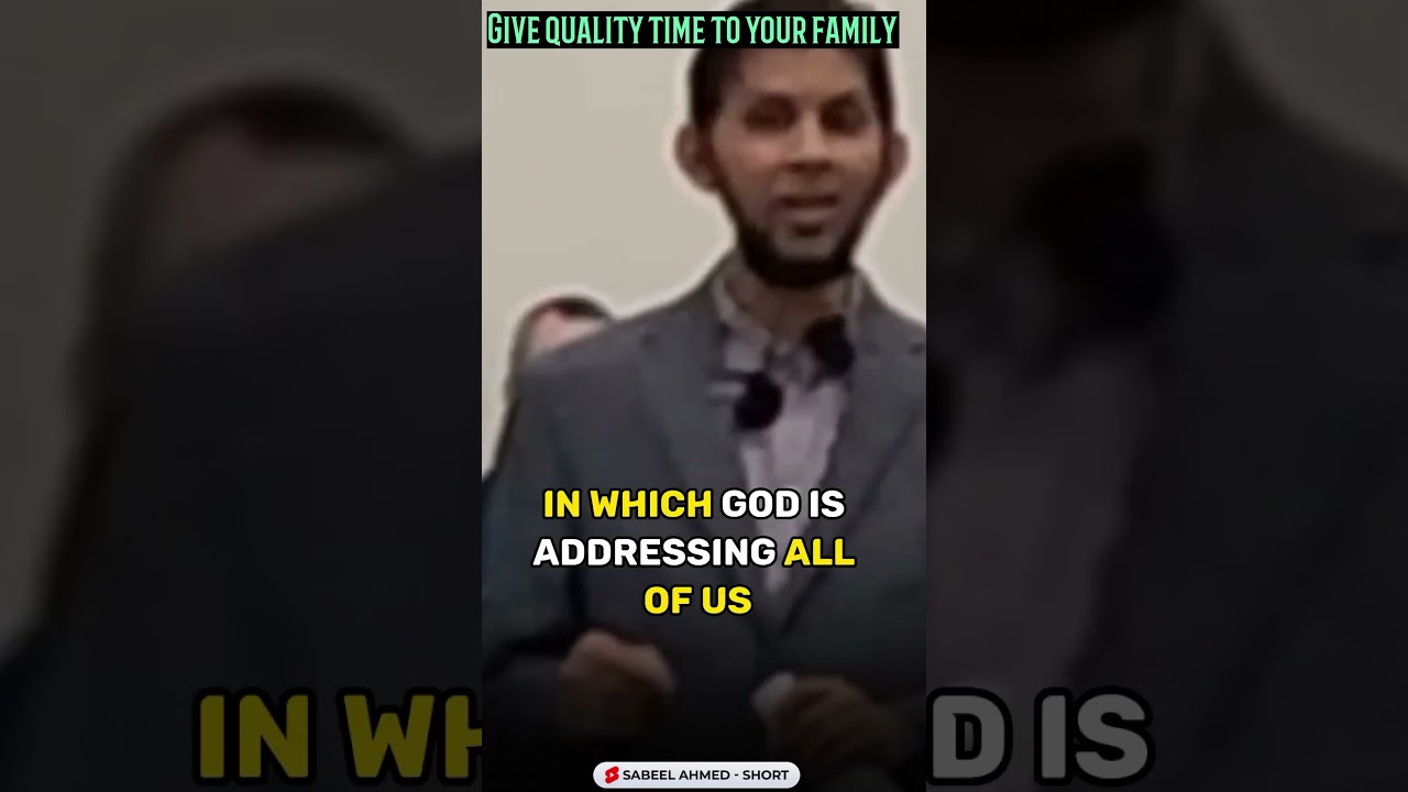 Give quality time to your family | Dr. Sabeel Ahmad