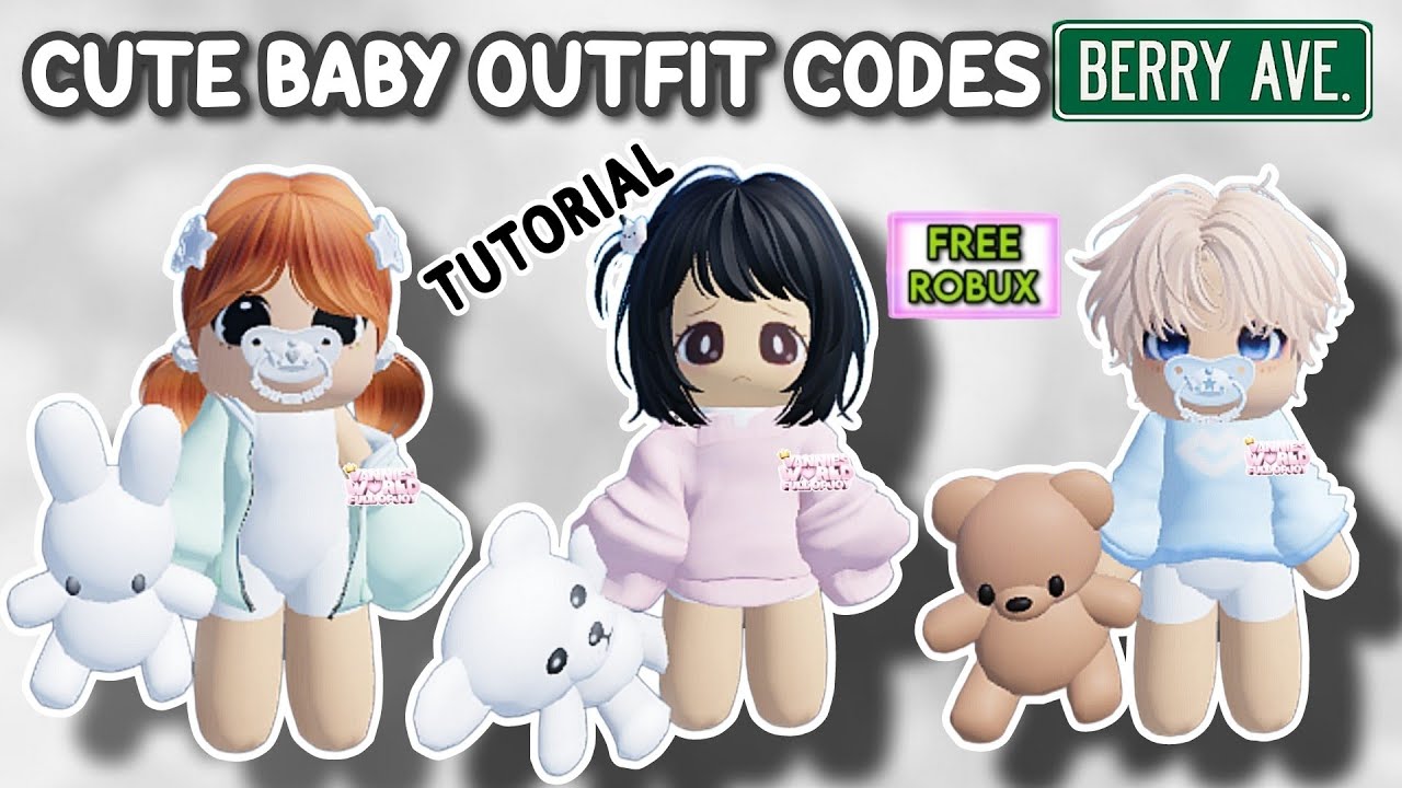 HOW TO BECOME A CUTE BABY + CUTE BABY OUTFIT CODES FOR BERRY AVENUE AND BLOXBURG (TUTORIAL 2023) 👶✨️