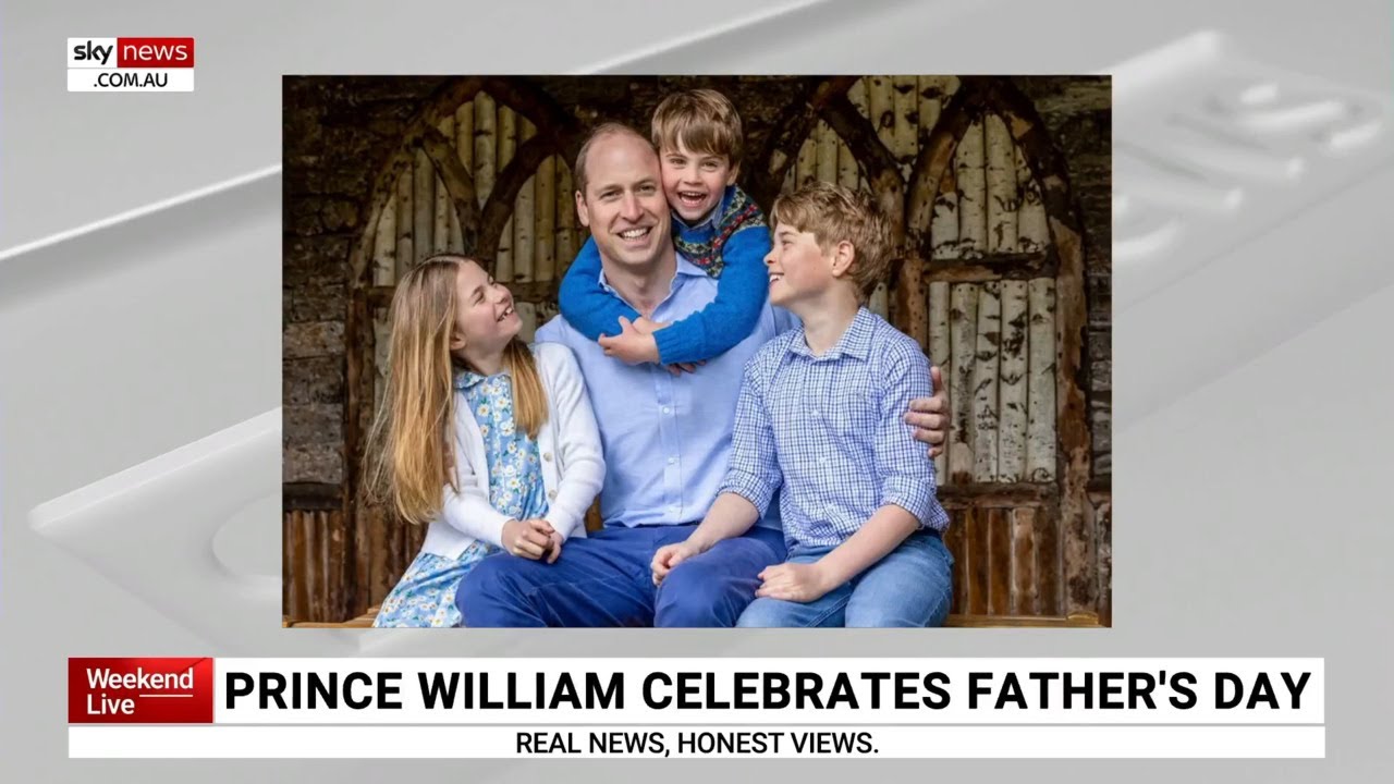 New photo released of Prince William on UK Father's Day