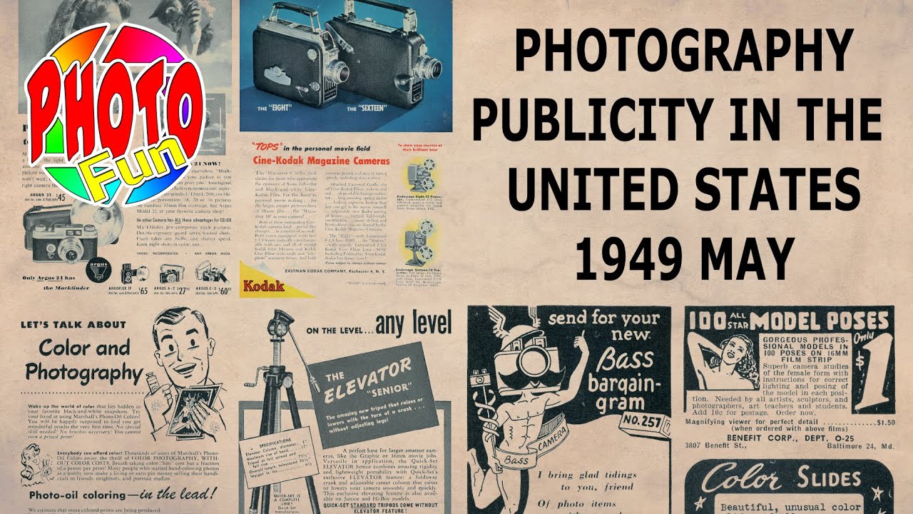 PHOTOGRAPHY PUBLICITY IN THE UNITED STATES 1949 MAY