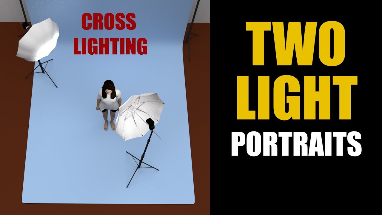 TWO-LIGHT Portrait Setup | Cross Lighting