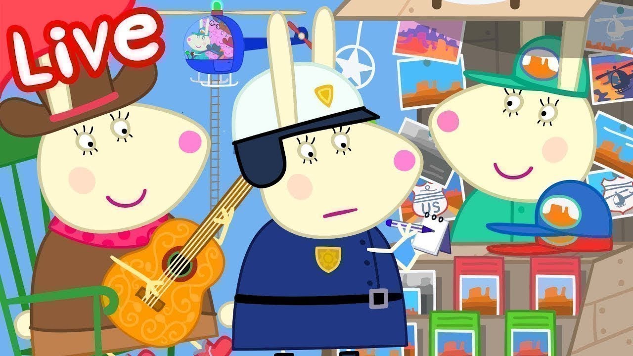 The Busy Miss Rabbit Marathon 🐰 Peppa Pig Full Episodes 🌈 Kids Videos LIVE 🔴