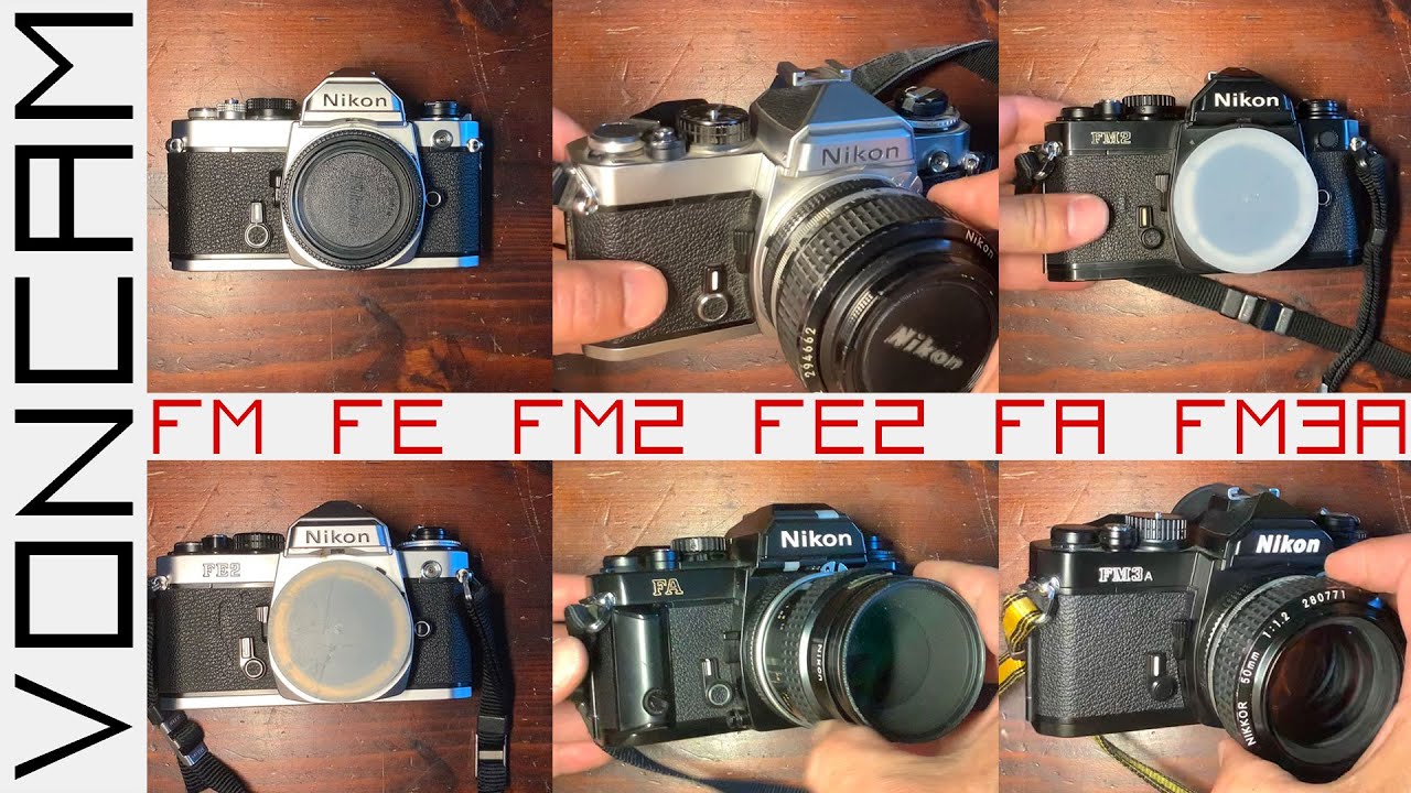 The Nikons FM FE FM2 FE2 FA FM3a compared – mythical family of reflex cams that shaped modern UXs