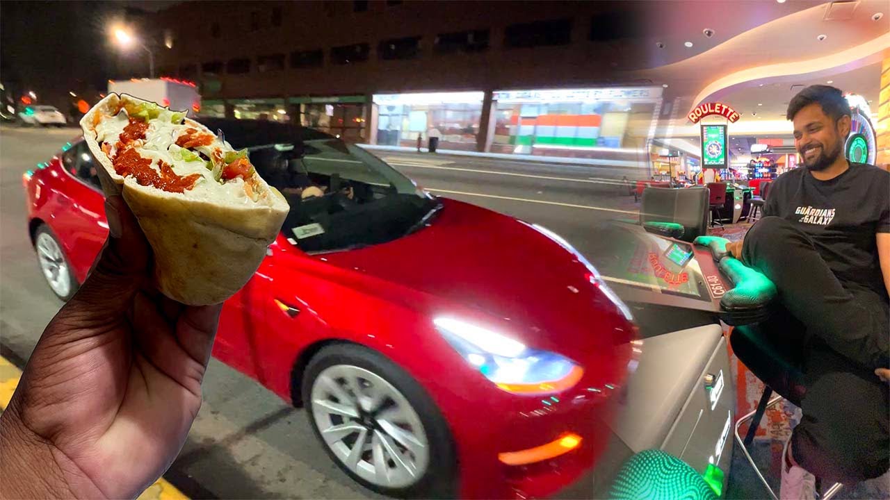 Viewers ke ghar gaye, falafel 🥙 khaya aur tesla 🚗 mein ride ki ! LUXURIOUS DAY