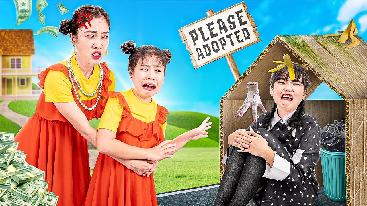 Wednesday Addams Is My Adopted Sister – Funny Stories About Baby Doll Family