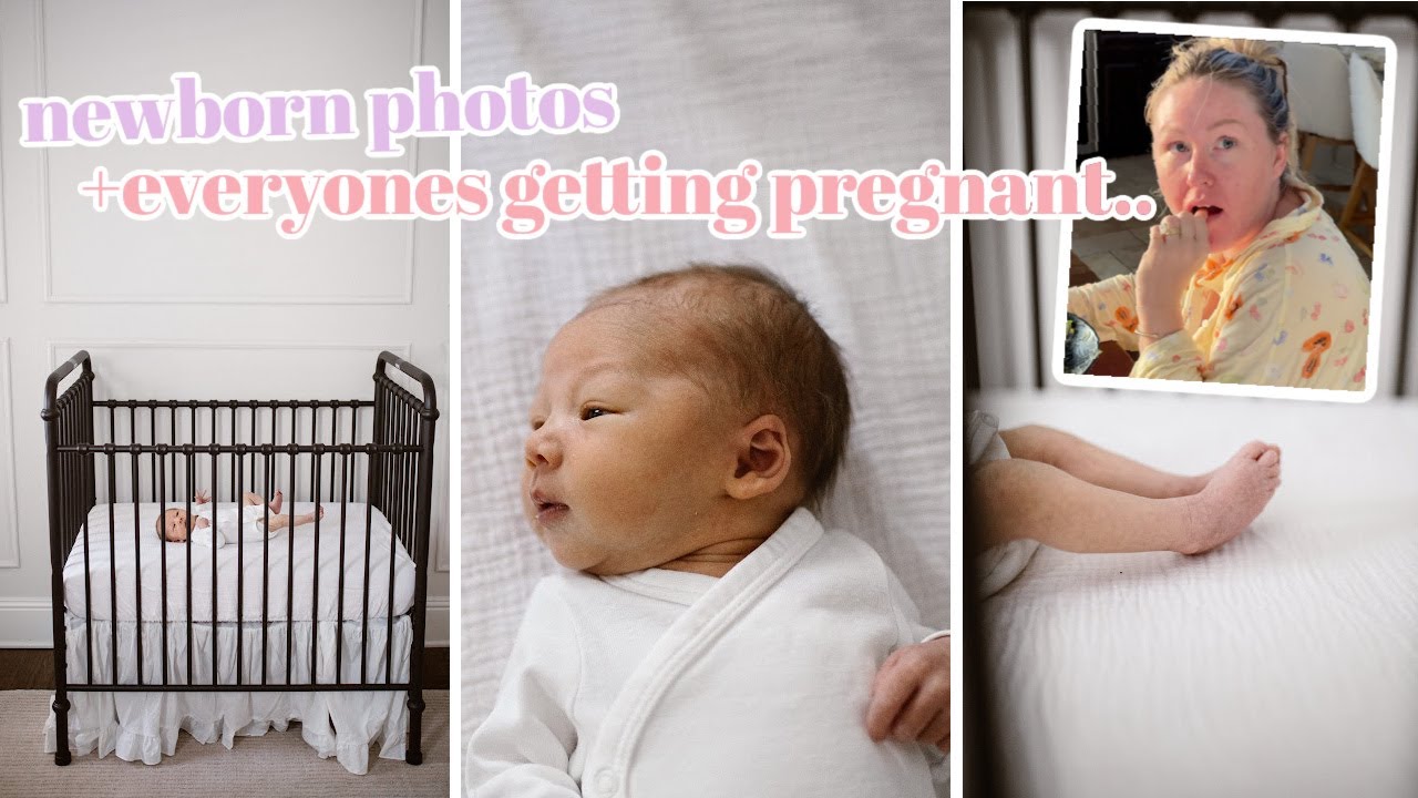 finding out who's pregnant + newborn photo shoot!