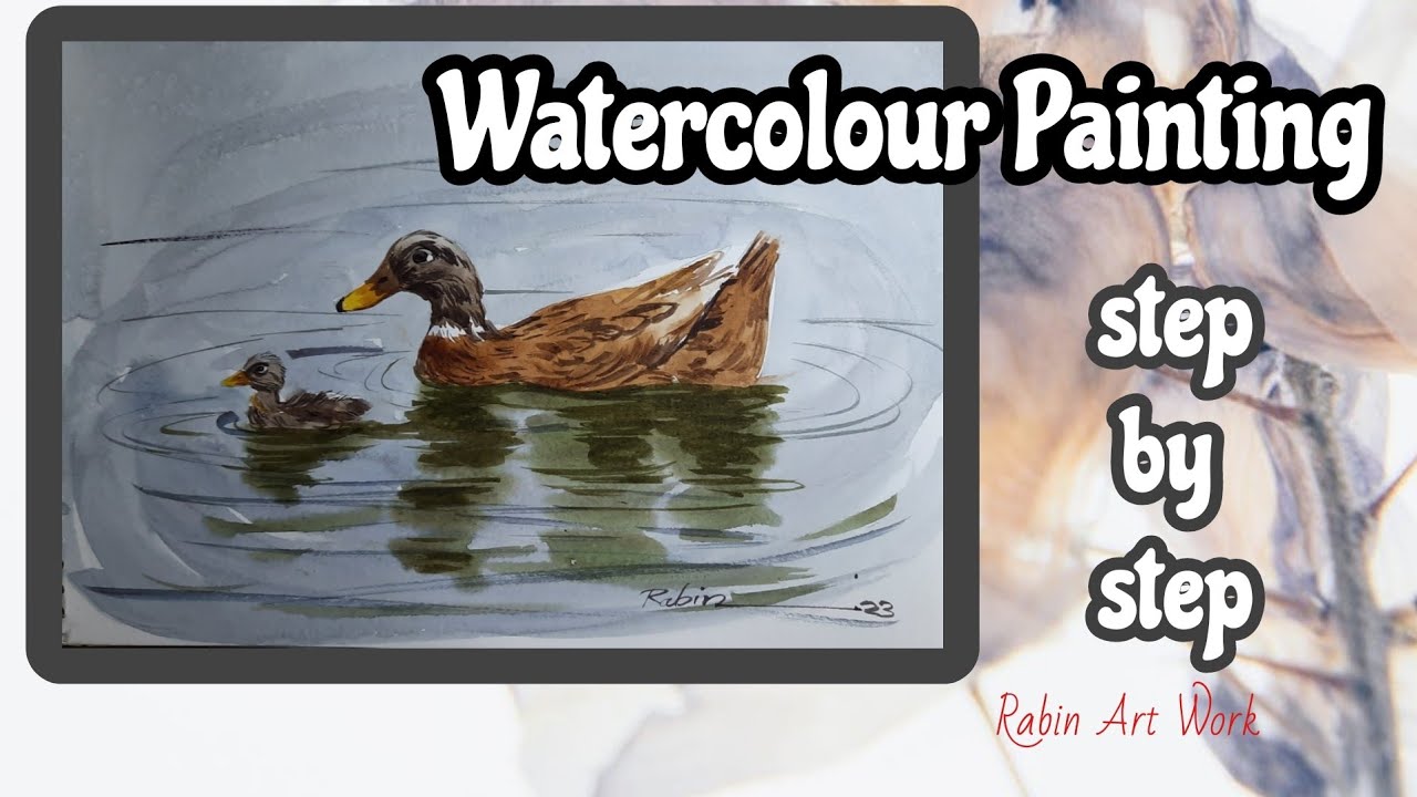 watercolour Painting#watercolour/Mother and child//Photography to watercolour