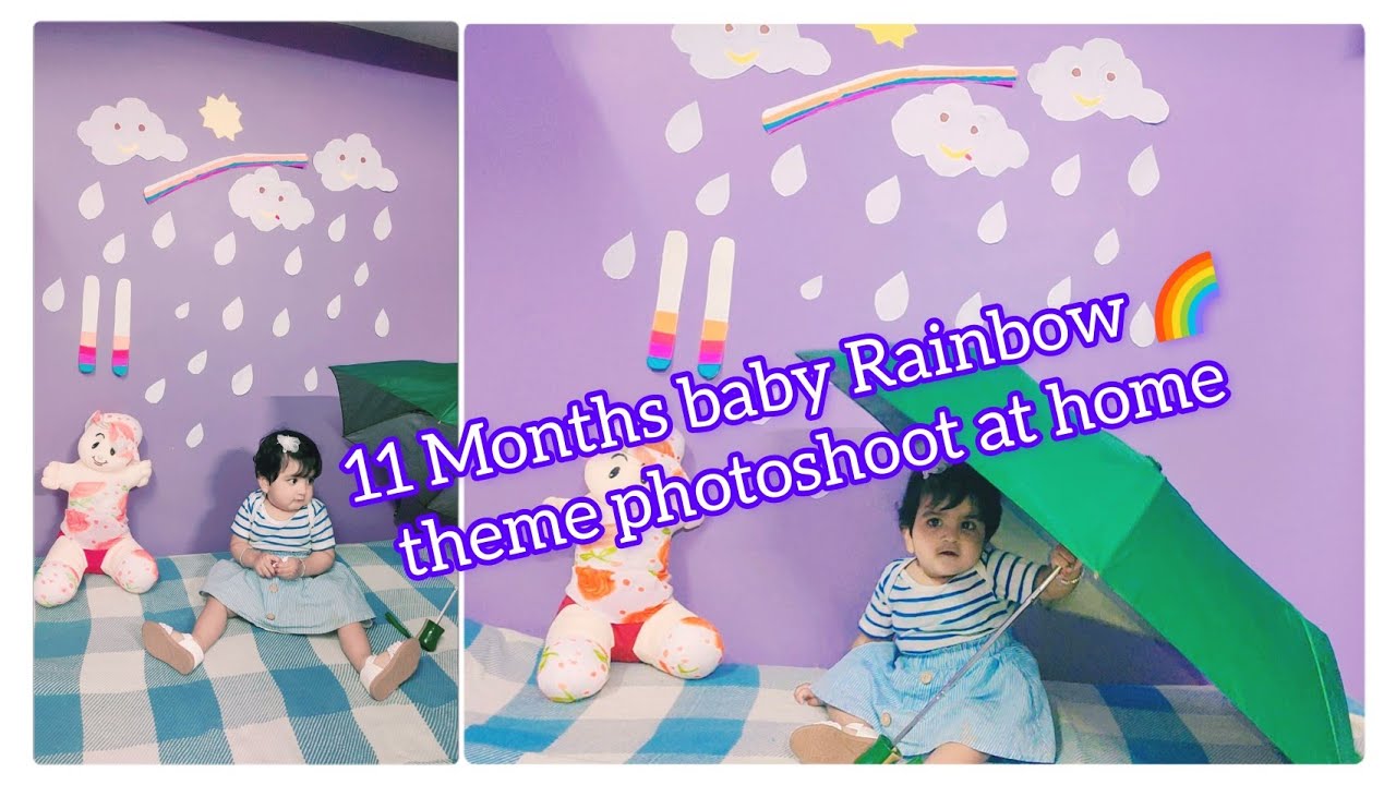 11 Month baby photoshoot ideas at home | monthly baby photoshoot | Baby Photoshoot