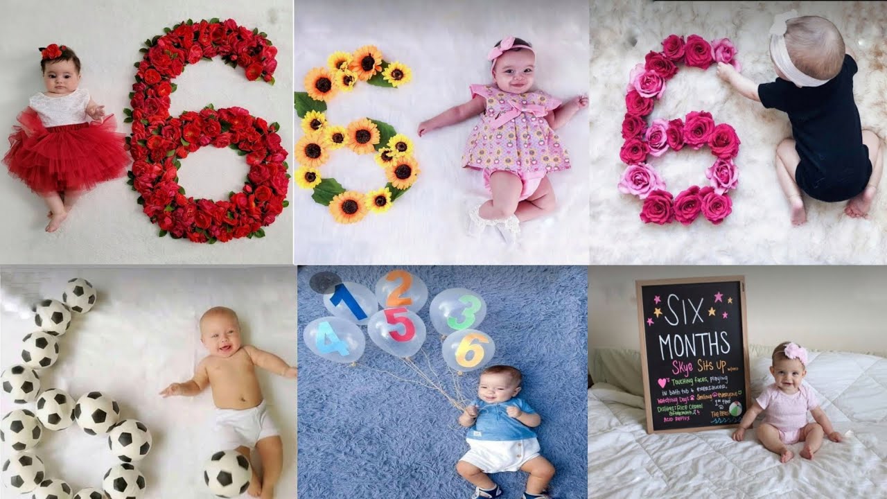 6 month baby photoshoot ideas । baby monthly photoshoot ideas at home । diy baby photoshoot at home