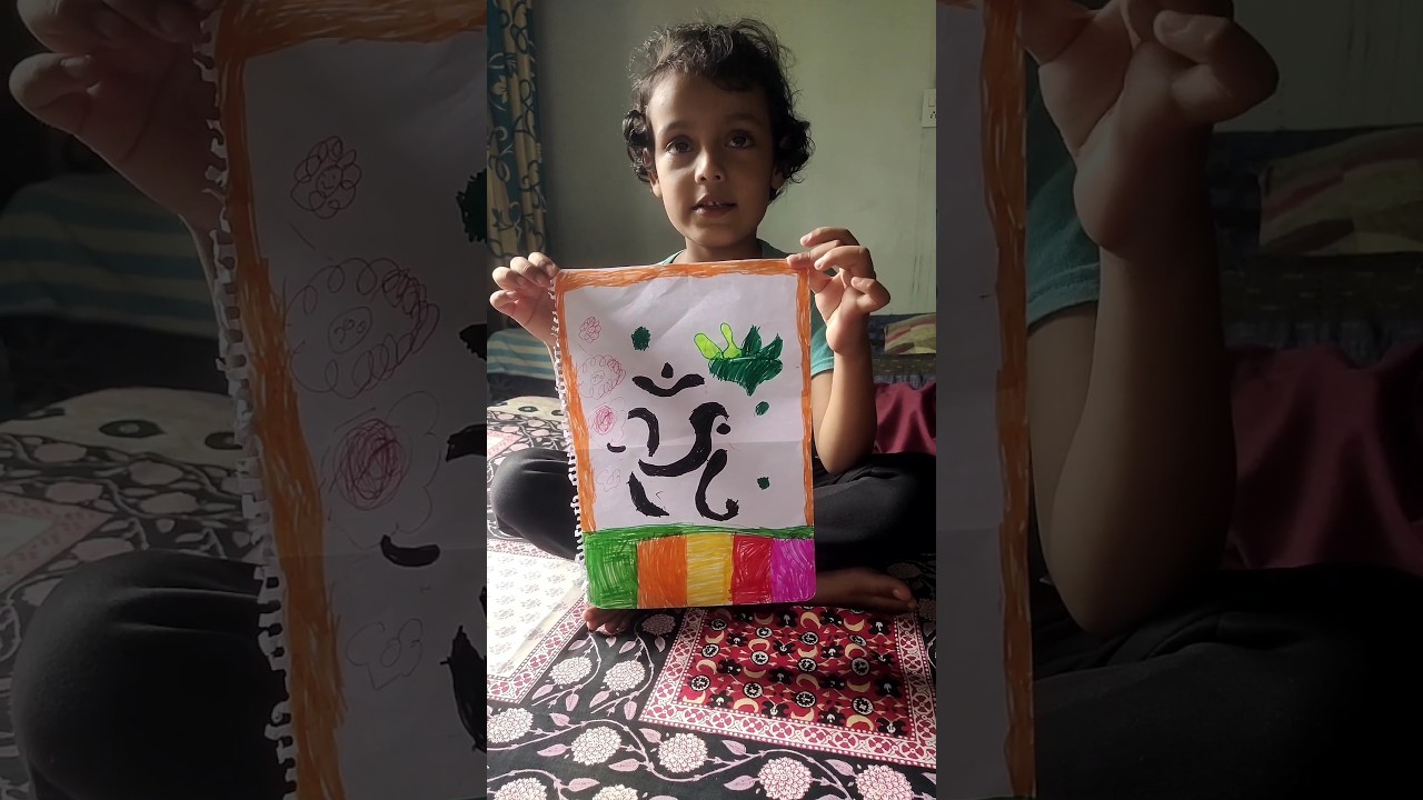 Ganesha drowning #ganesh #drowing #viral #shorts #image #photography #painting #school #child #yt