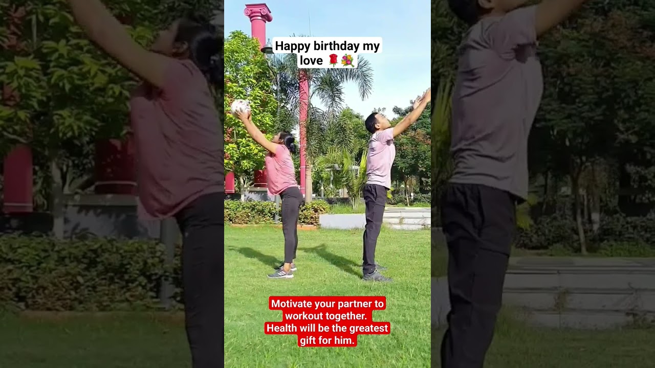 Happy birthday Satish #birthday #partnerworkout #shorts #yoganutrition