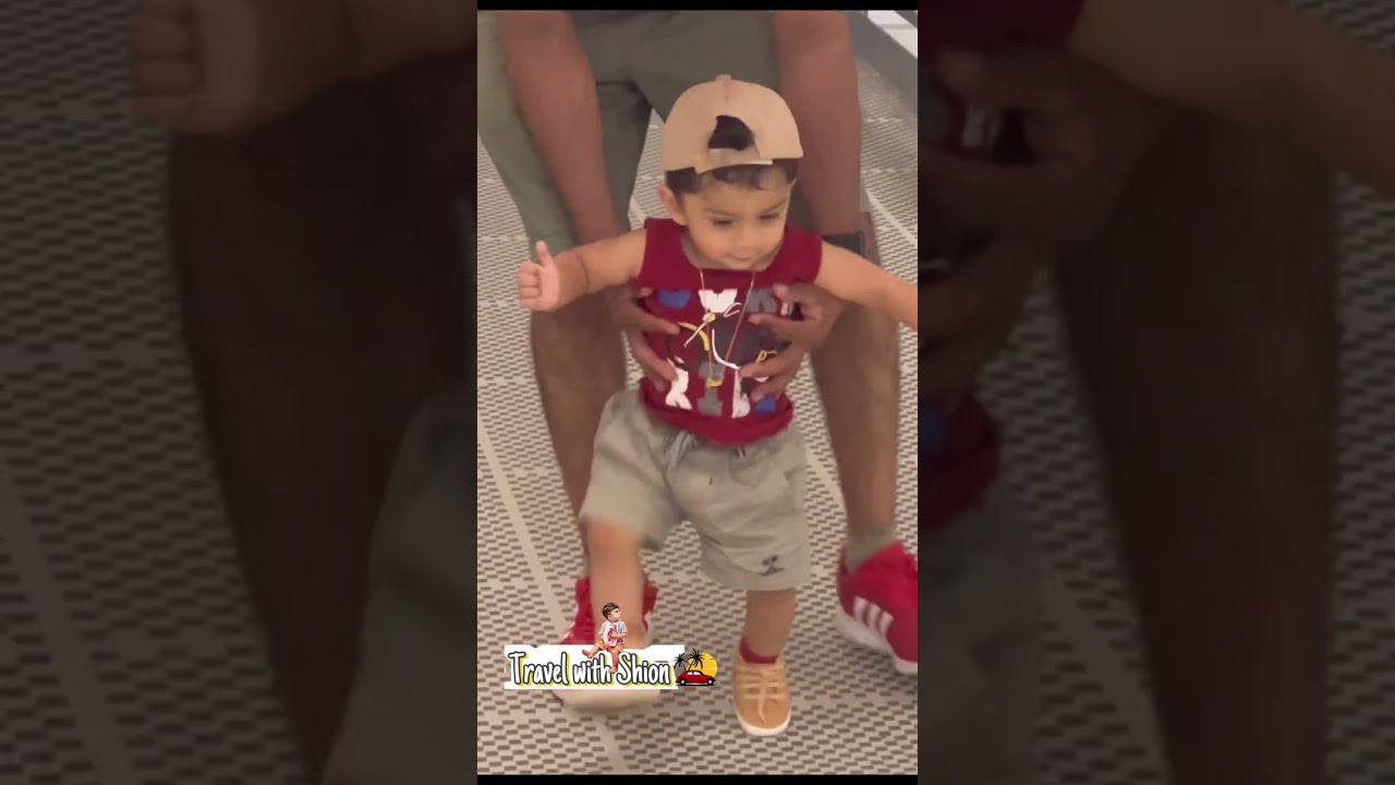 I can walk now @Travelwithshion #baby #japan #srilankan #travel #naritaairport