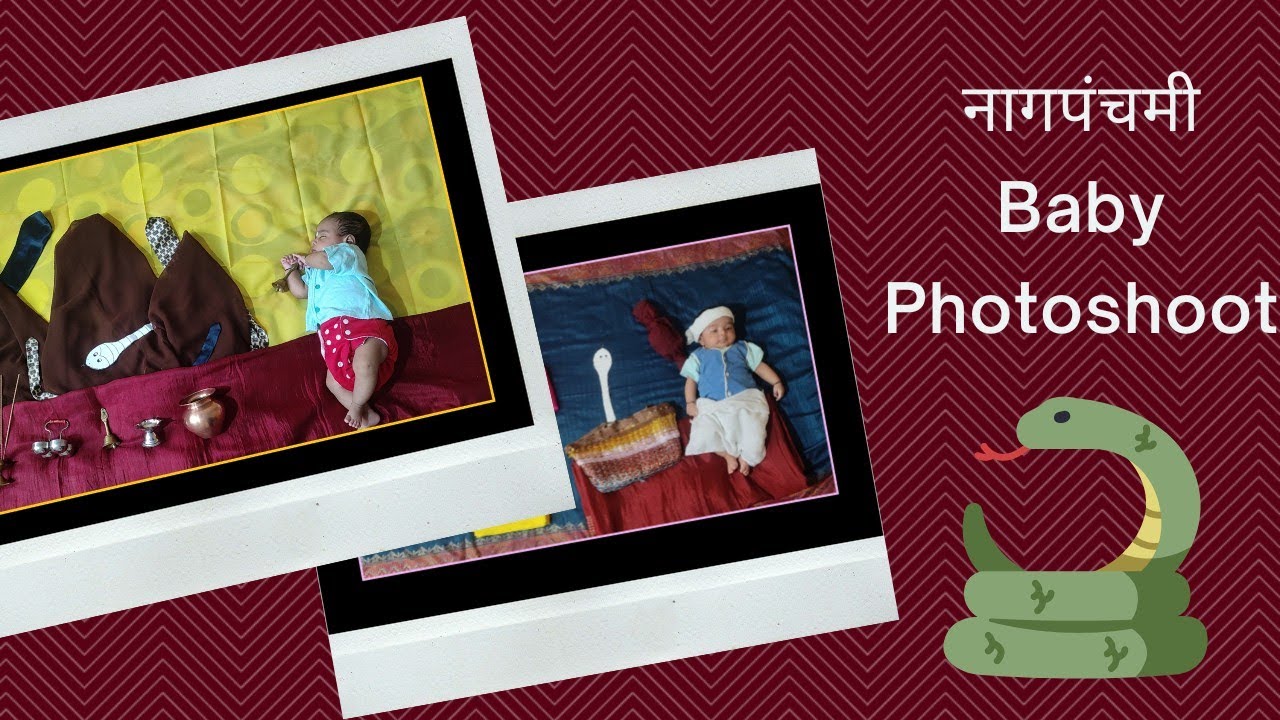 Nagpanchami Theme 2 unique Baby Photoshoot | Indian Festival Baby Photoshoot | monthly Photography