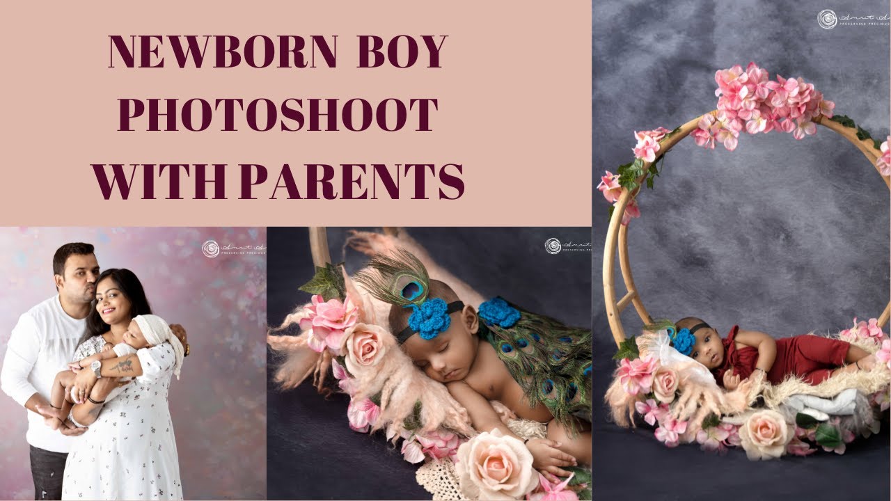 Newborn Baby Boy Photoshoot with Parents | How to Pose for Photoshoot ? | Amrit Ammu Photography