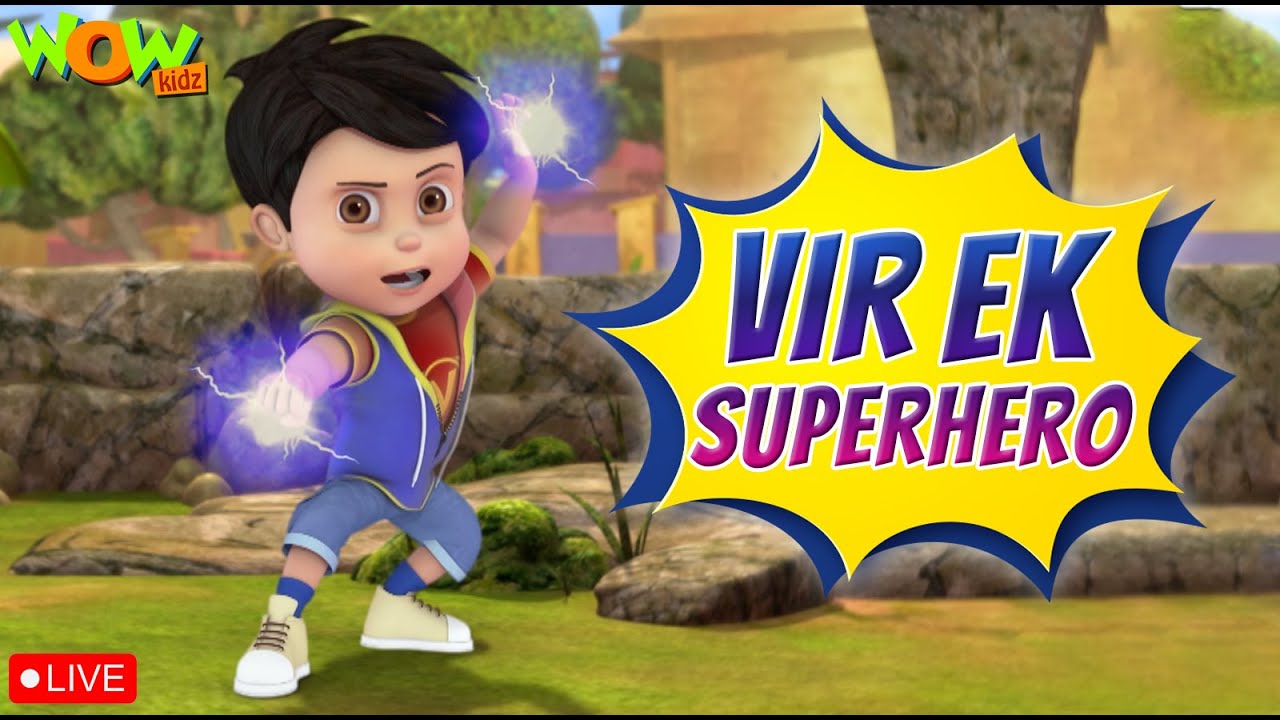 Vir Ek Superhero | Live| Vir: The Robot Boy | Cartoon In Hindi | Videos For Kidz | Wow Kidz