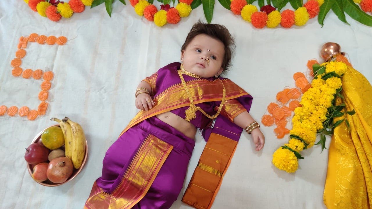 गुढीपाडवा baby photoshoot #gudhipadwa #photography #photoshoot #5monthsbaby