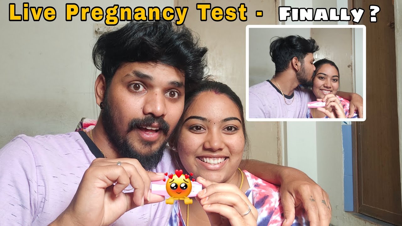 Live Pergnancy Test – Result ? Update #aswincharu #couplegoals #pregnancy #trending #family #love