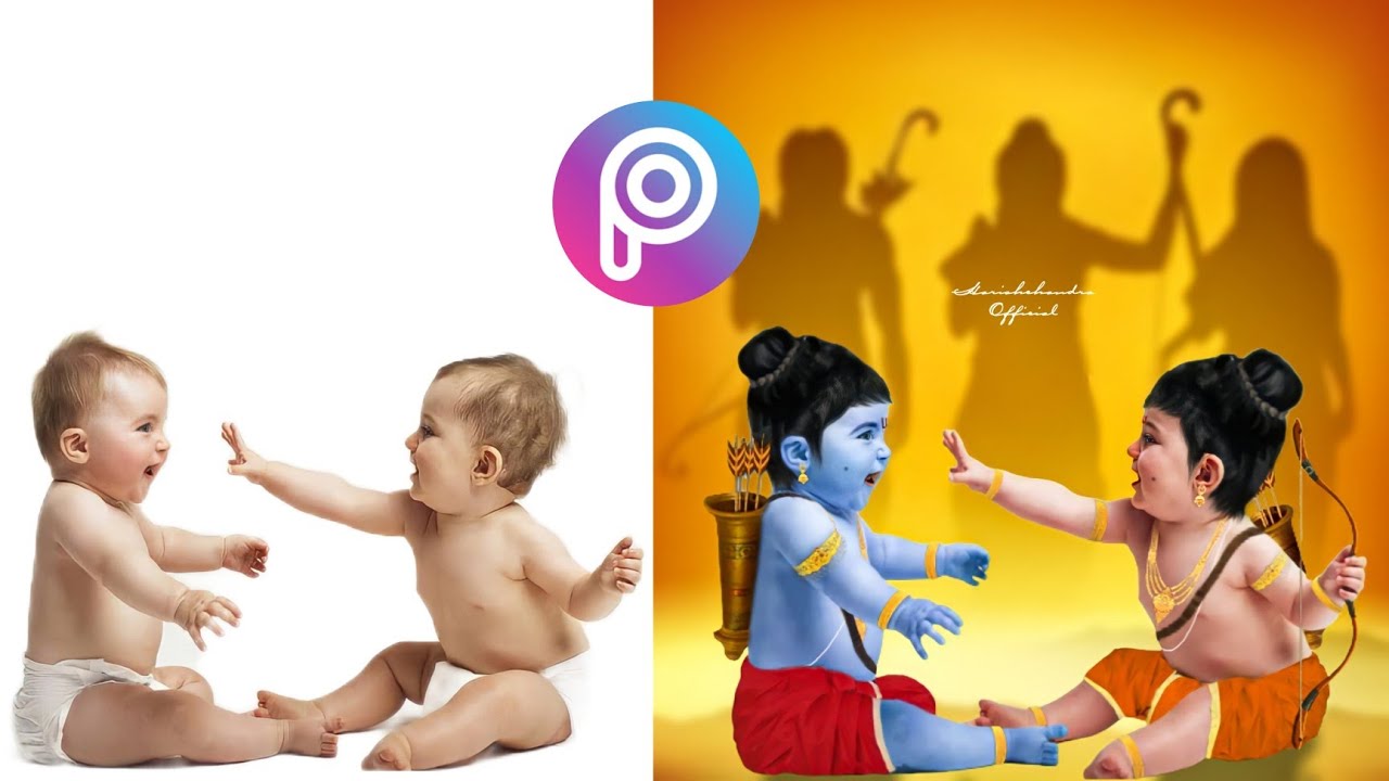 Photo editing | Baby Photo editing | Picsart | Ram Laxman Manipulation | @harishchandraartist