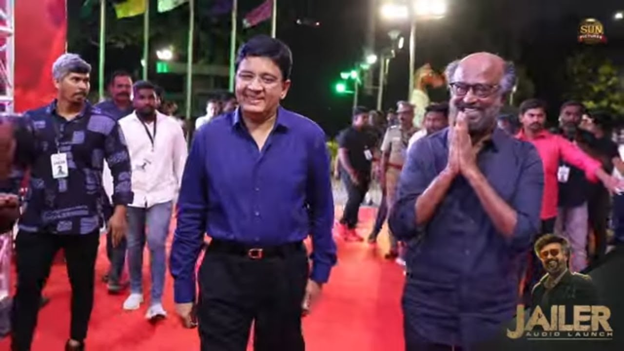 Superstar Rajinikanth Mass Entry🔥  | Jailer Audio Launch | Nelson | Anirudh | Sun Pictures