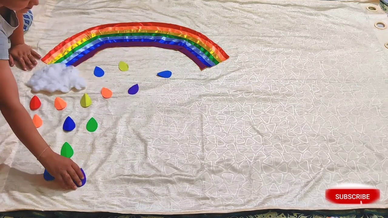 7th month baby photoshoot Ideas at home | Rainbow theme baby photoshoot | MONTHLY PHOTOSHOOT IDEAS