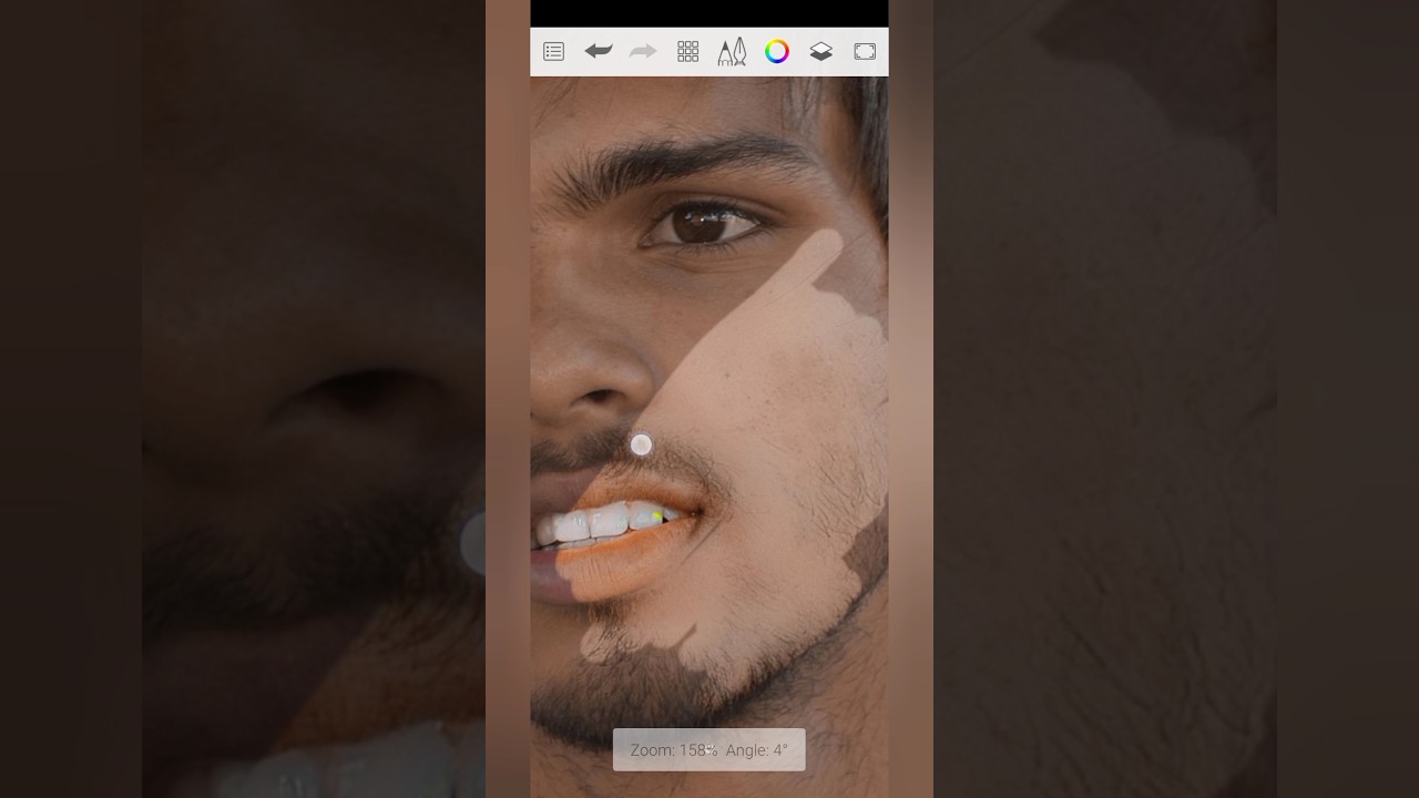 autodesk Skechbook face smooth photo editing #Skechbook #shorts #youtube #viral