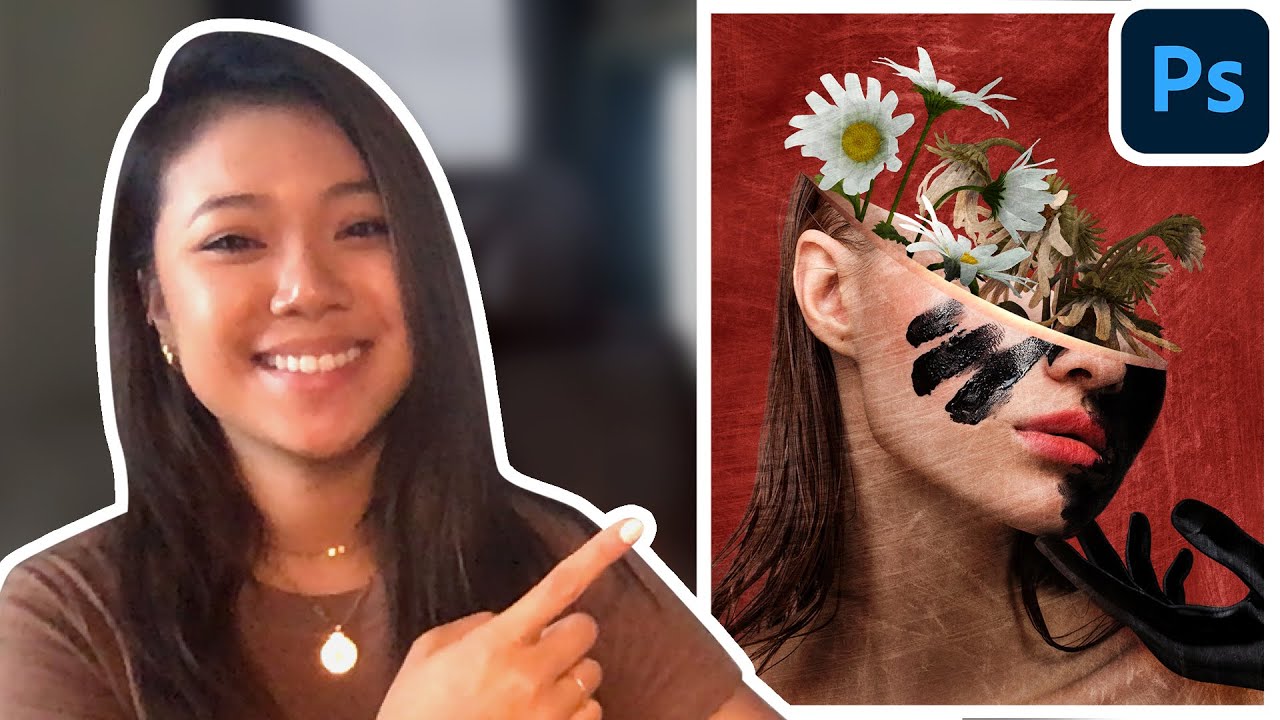 Floral Portrait – Photo Manipulation | Photoshop Tutorial