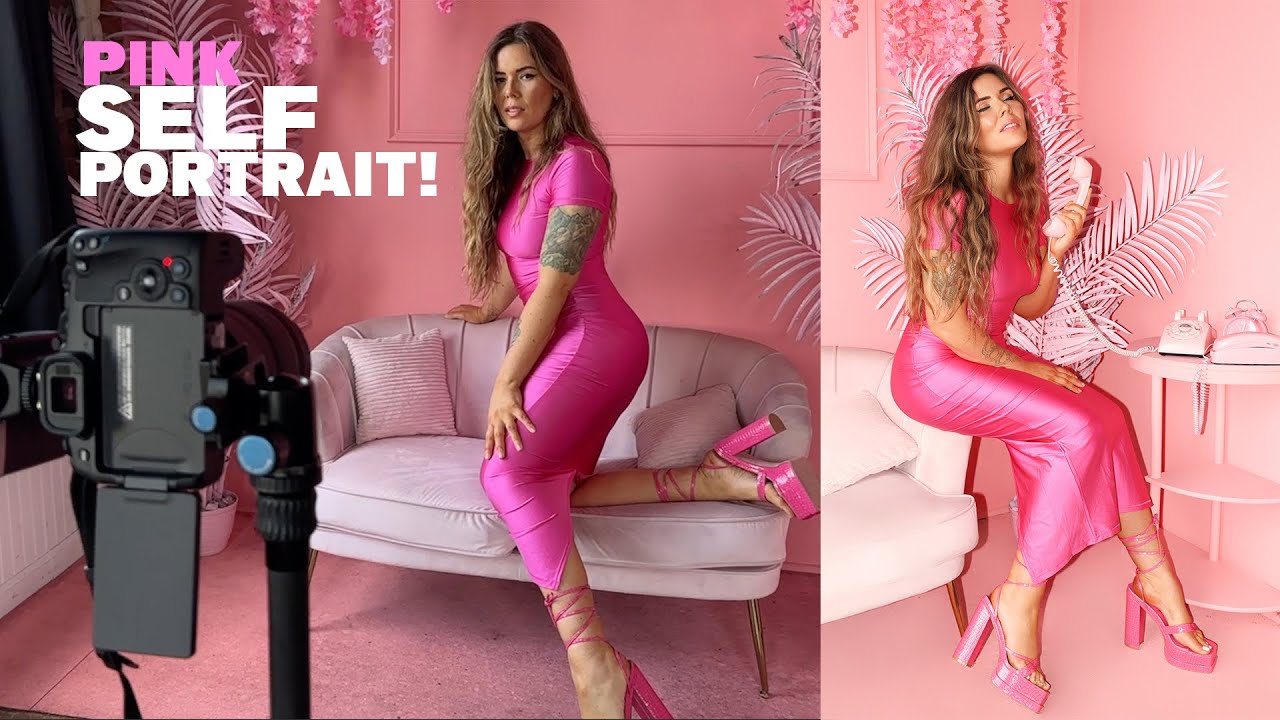 Pink Self Portrait Photoshoot! Canon R8 + 24-105mm