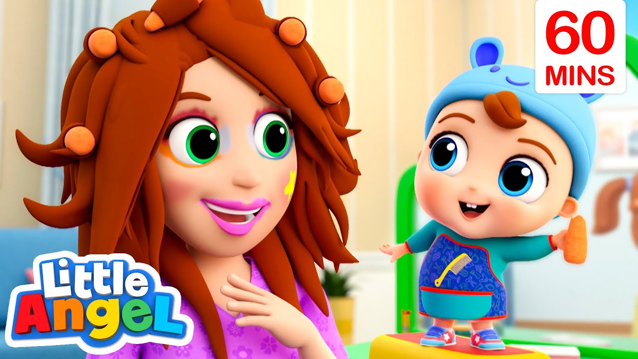 Play and Have Fun with Makeup | 1HR of Little Angel Cartoons | Moonbug Kids – Fun Stories and Colors