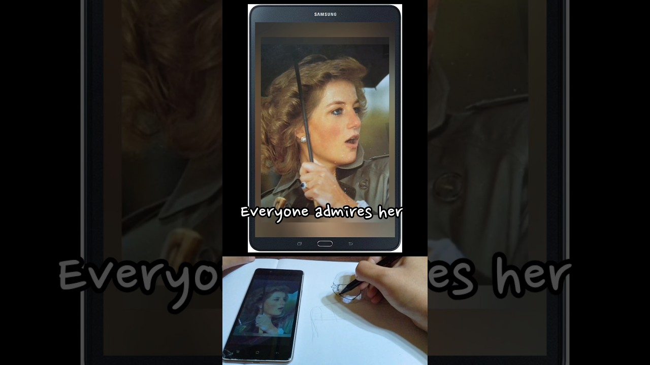 Diana Spencer, Most Beautiful Princess in the world. #drawing #princessdiana #sketching #royalfamily