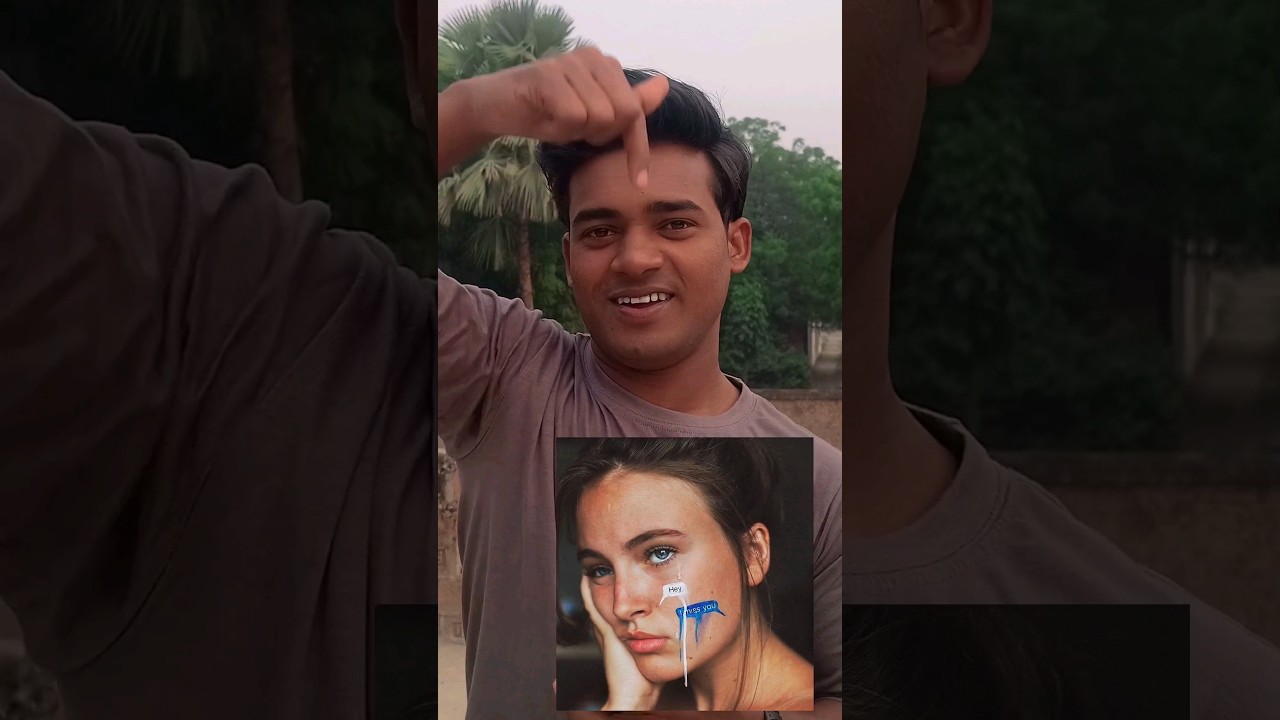 Miss you portrait photography 🤯😍 || PicsArt photo editing #shorts #picsart