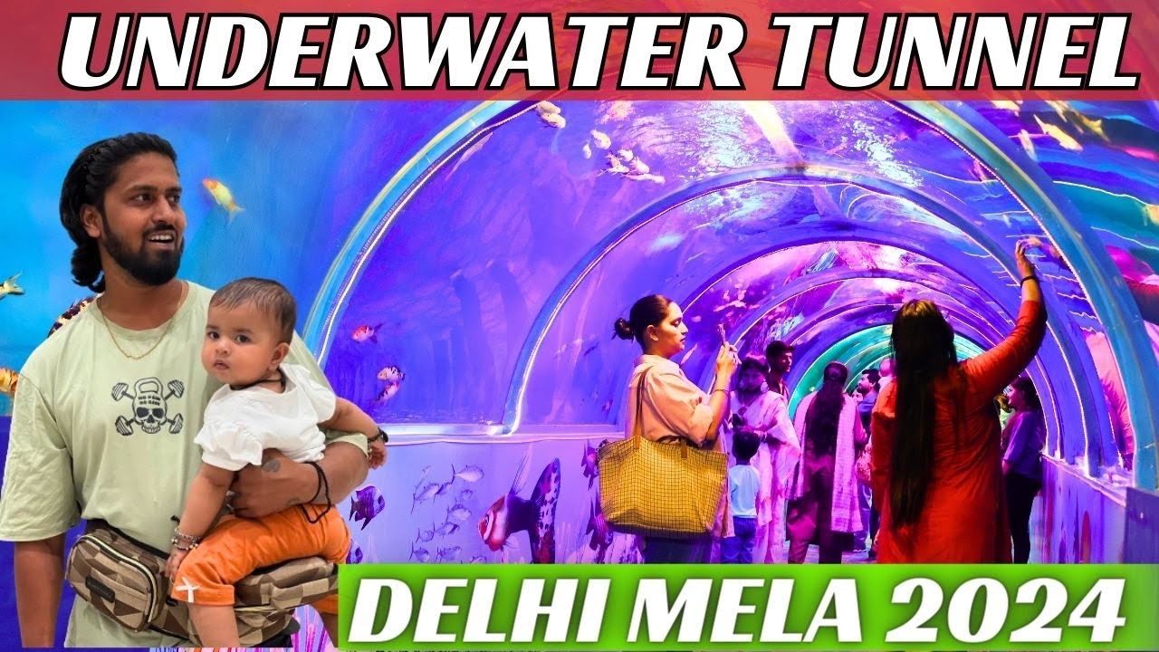 Rohini mela 2024 – Underwater tunnel aquarium in delhi | Rohini aquarium mela underwater fish tunnel