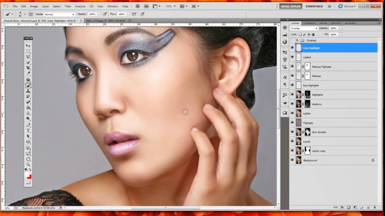 Professional Glamour Portrait Photo Retouching
