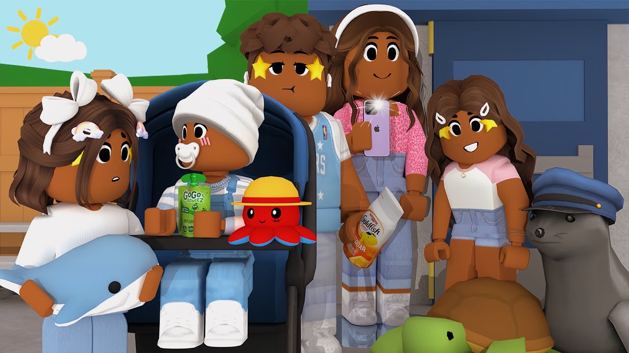 🐳Family's Weekend at the AQUARIUM! *SEAL SHOW* Roblox Bloxburg Roleplay #roleplay