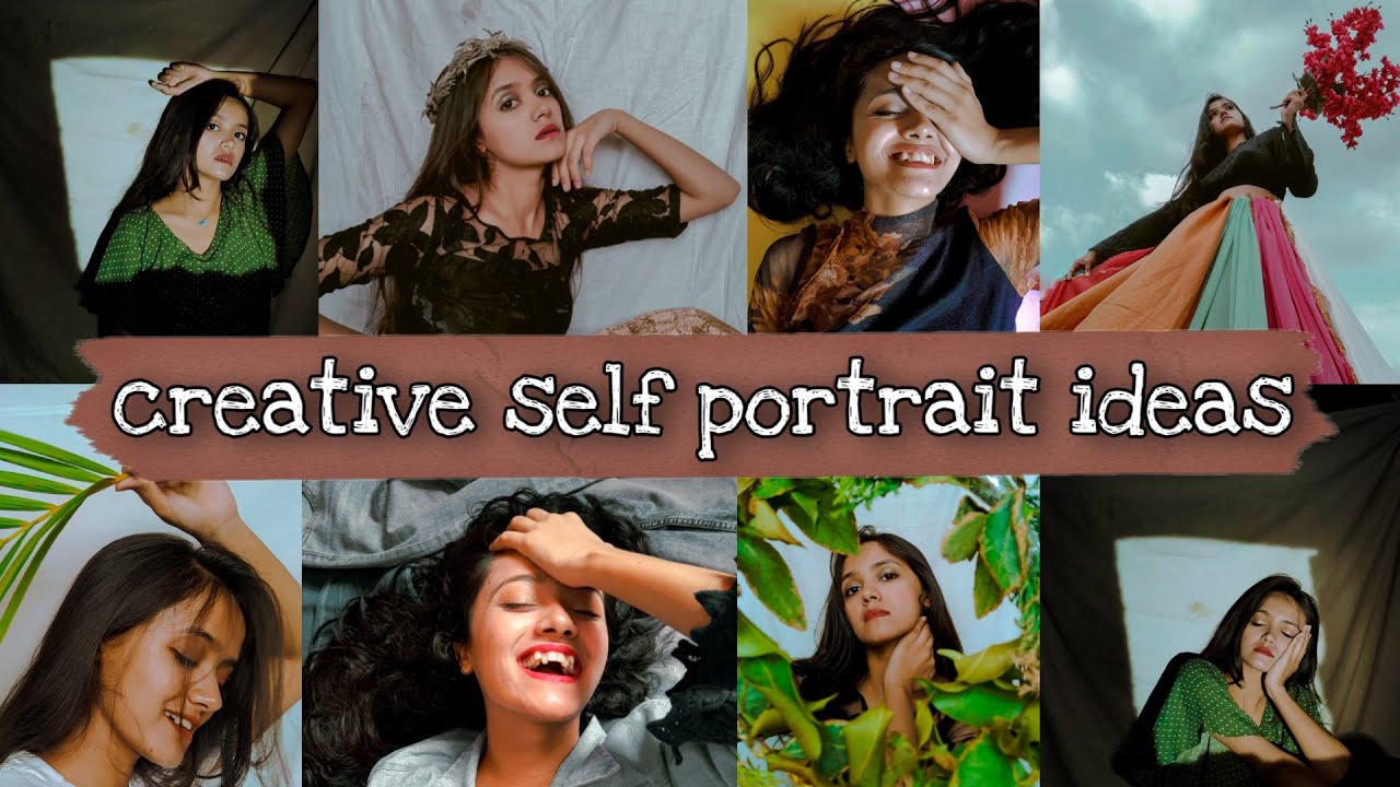 Creative self Portrait ideas at HOME || Anshika Soni